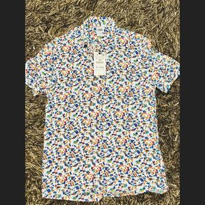 Zara Pattern Short Sleeve Shirt(NWT)